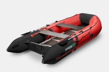 GLADIATOR B 420 LIGHT B Красно-черный моторная лодка ПВХ Фанерный пайол