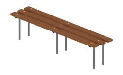 Скамья - МФ 42.01.04-И1, фото 1 Скамья - МФ 42.01.04-И1, фото 1