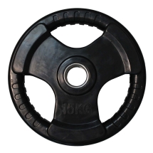Диск обрезиненный ZSO черный 3 HANDLE  D-51, 15 кг