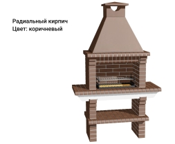 Печь Аристократ 702 Прямоугольный кирпич микс коричневого с желтым, фото 12