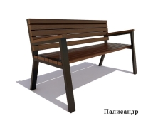 Садово-парковая скамейка «Гамбург», Ангарская сосна 1,2 м