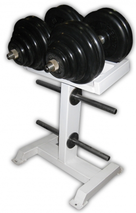 Гантели разборные обрезиненные по 60 кг на подставке ГРР-60П, фото 1