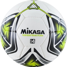 Мяч футб. &quot;MIKASA REGATEADOR4-G&quot;, р.4, 32пан, гл. ПВХ, руч.сш, лат.кам, бело-черн-зеленый