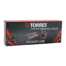 Утяжелители универсальные&quot;TORRES 1 кг&quot;, эрг. форма, неопрен, металл. песок, серо-черный