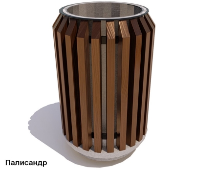 Урна с бетонным основанием Бульвар, фото 3