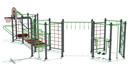 Гимнастический комплекс ГК-002 для уличных спортивных площадок, фото 1