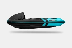 GLADIATOR E 350 PRO AIR Черно-бирюзовый моторная лодка ПВХ, фото 3