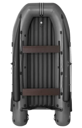 Моторная лодка ПВХ Фрегат 370 Air F (НДНД) с фальшбортом Серый, фото 1