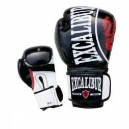 Перчатки боксерские Excalibur 8004-03 Black/White PU