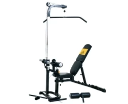 Скамья с вертикальной и горизонтальной тягой Powertec, фото 1
