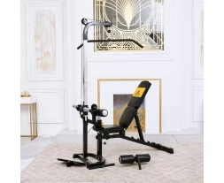 Скамья с вертикальной и горизонтальной тягой Powertec, фото 3
