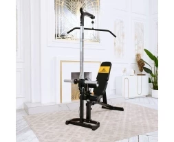 Скамья с вертикальной и горизонтальной тягой Powertec, фото 2