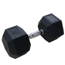 ГЕКСАГОНАЛЬНЫЕ ОБРЕЗИНЕННЫЕ ГАНТЕЛИ DFC DB001-27.5 27.5кг (пара) 