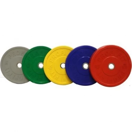 Диск для штанги каучуковый, серый, PROFI-FIT D-51, 5 кг, фото 2
