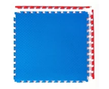 Будо-мат, 100 x 100 см, 40 мм, цвет сине-красный