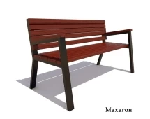 Садово-парковая скамейка «Гамбург», Ангарская сосна 1,8 м