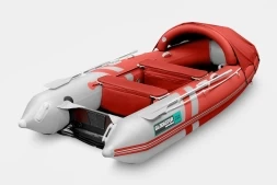 GLADIATOR E 350 PRO AIR Красно-белый моторная лодка ПВХ, фото 2