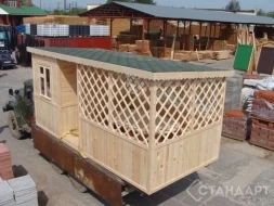 Беседка с кухней №22 5х2,35м