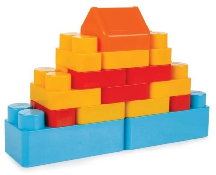 Конструктор из 36 деталей в корзине Pilsan Jumbo Blocks (03-289), фото 2
