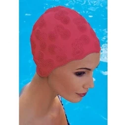 Шапочка для плав. жен. &quot;FASHY Moulded Cap&quot;, арт.3100-00-40, резина, красный