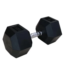 ГЕКСАГОНАЛЬНЫЕ ОБРЕЗИНЕННЫЕ ГАНТЕЛИ DFC DB001-35 35кг (пара) 