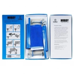 Сетка для наст. тенниса TORRES Hobby , арт.TT5017 в компл. с мет. стойками, синяя
