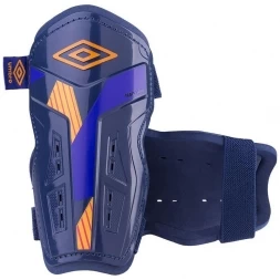 Щитки любительские &quot;UMBRO Neo Valor Slip&quot;, размер S, пластик, без голеностопа, темно-синий