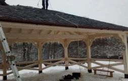 Навес для трех машин ЛИОН Базовая комплектация, фото 3