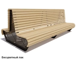 Скамейка уличная Кисловодск, Сосна 1,5 м, фото 1