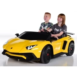 Электромобиль Lamborghini Aventador 24V A8803 желтый, фото 3