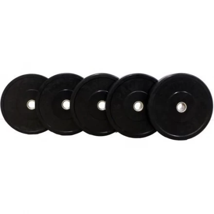 Диск для штанги каучуковый, черный, PROFI-FIT D-51, 15 кг, фото 2