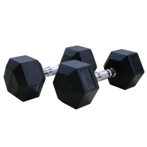 ГЕКСАГОНАЛЬНЫЕ ОБРЕЗИНЕННЫЕ ГАНТЕЛИ DFC DB001-42.5 42.5кг (пара) 
