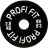 Диск для штанги каучуковый, черный, PROFI-FIT D-51, 2 кг