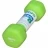 Гантель в виниловой оболочке PROFI-FIT 1 кг, форма шестигранник, зеленый