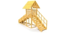 Зимняя горка Савушка Зима Wood 5 (скат 3м)
