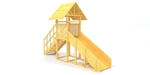 Зимняя горка Савушка Зима Wood 5 (скат 3м)