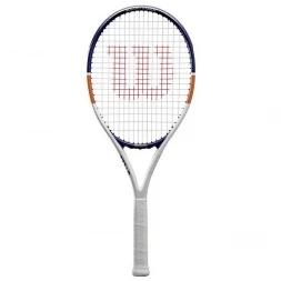 Ракетка б/т Wilson Roland Garros Elite 19, арт. WR029710H, для 5-6лет, алюминий,со струн, бел-син-ор
