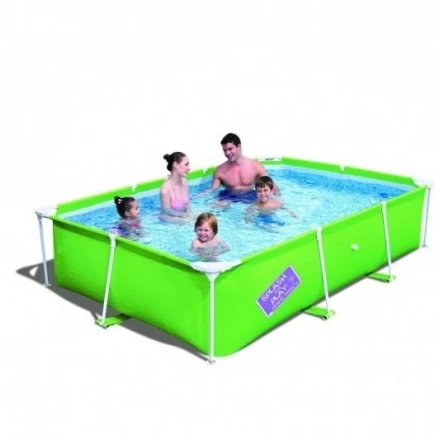 Bestway 56221 Бассейн Семейный каркасный прямоугольный 259х170х61 см, 2300 л, фото 1