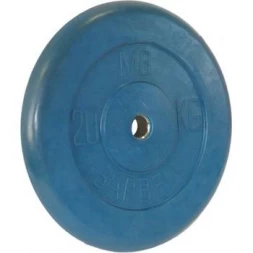 Диск обрезиненный цветной BARBELL 20 кг., d26мм