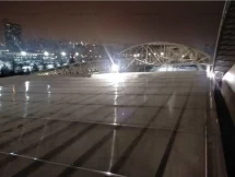 Высокий односкатный навес с большим пролетом
