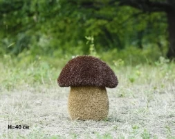 Топиари гриб Подосиновик, h=50 см - газон Eco, фото 3
