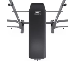 Скамья со стойками под штангу DFC D702 PRO широкий хват, с партой для бицепса, фото 6