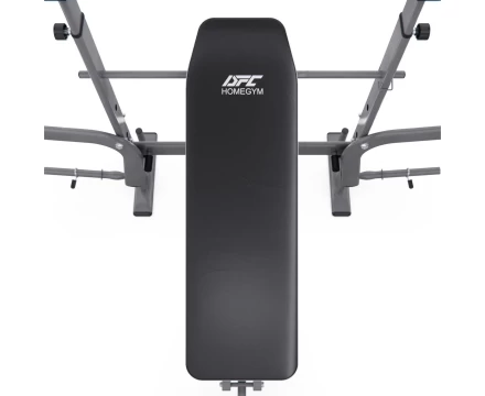 Скамья со стойками под штангу DFC D702 PRO широкий хват, с партой для бицепса, фото 6