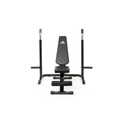 Скамья тренировочная Adidas с рамой для приседаний ADBE-10345 , фото 2