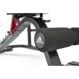 Скамья тренировочная Adidas с рамой для приседаний ADBE-10345 , фото 4