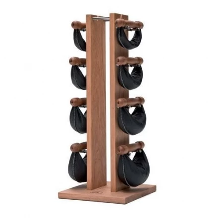 Набор гантелей с подставкой NOHrD Swing Turm, материал: вишня, общий вес: 26 кг, фото 1