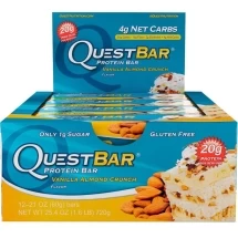 Батончик Quest Nutrition Quest Protein Bar Vanilla Almond Crunch (Ваниль-миндаль), 12 шт