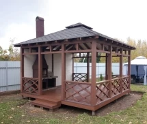 Квадратная беседка Бриз с барбекю