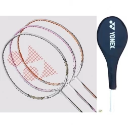 Ракетка бадминтонная Yonex Nanoray 10, графит. стержень, со струнами, мультиколор