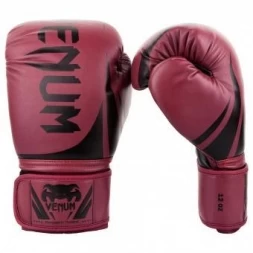 Перчатки боксерские Venum Challenger 2.0 Red Wine/Black, фото 1